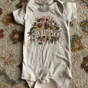 🌻Wild Flower small shop organic bodysuit 3/6